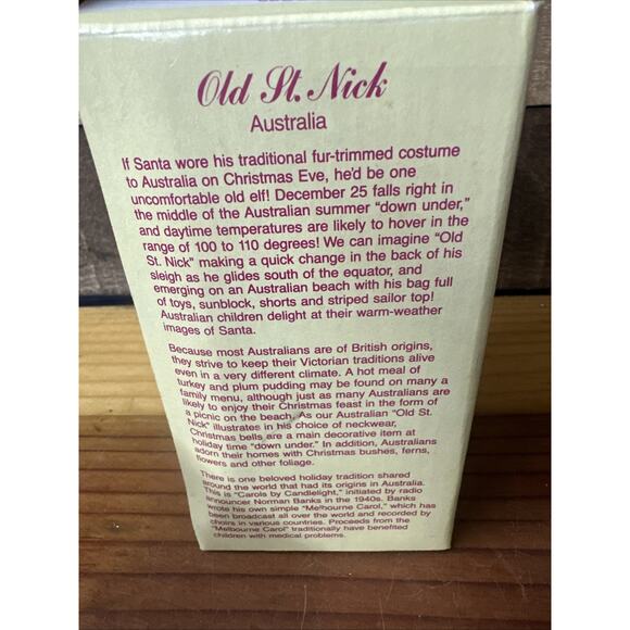 International Santa Claus Collection Old St. Nick Australia 1997 In Box - Picture 7 of 7